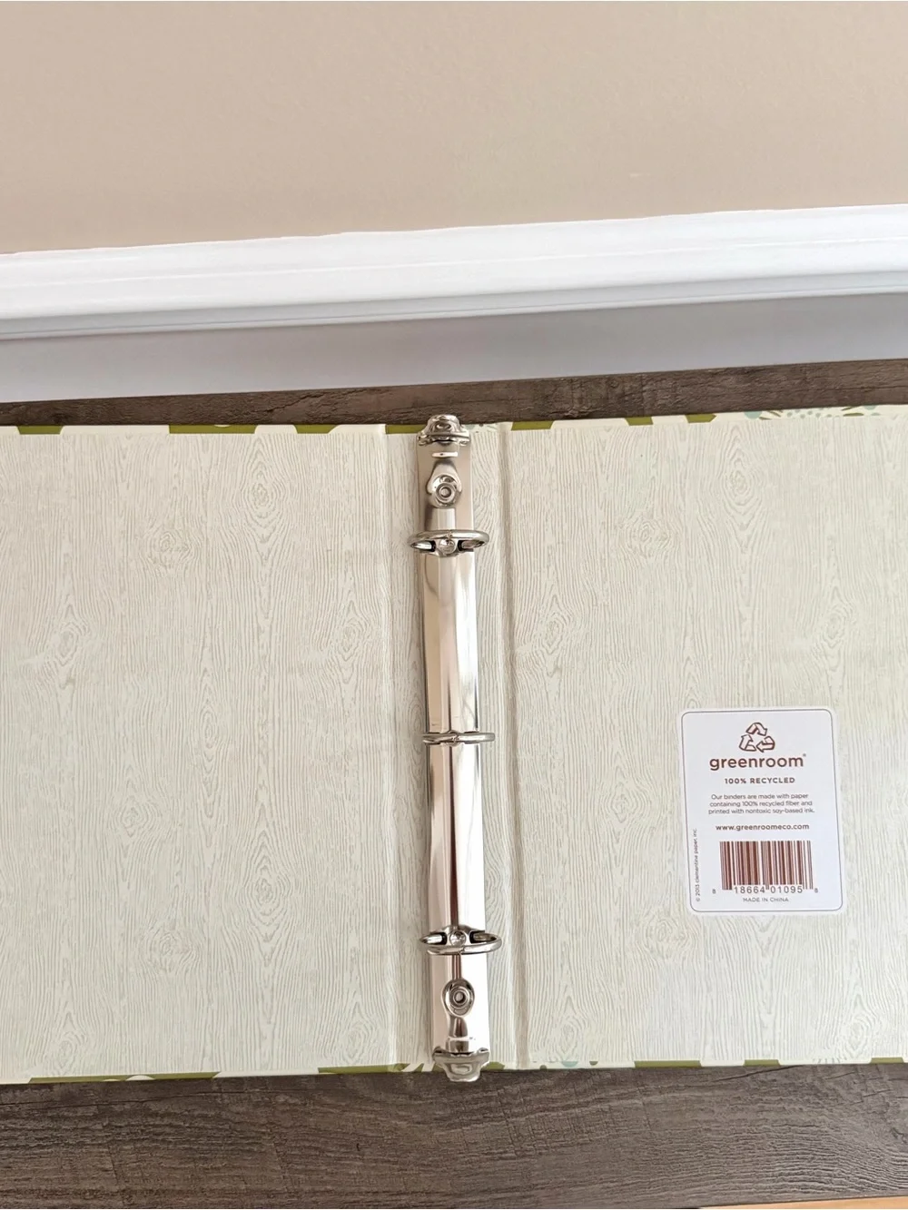 Greenroom Mini Binder in Olive Floral